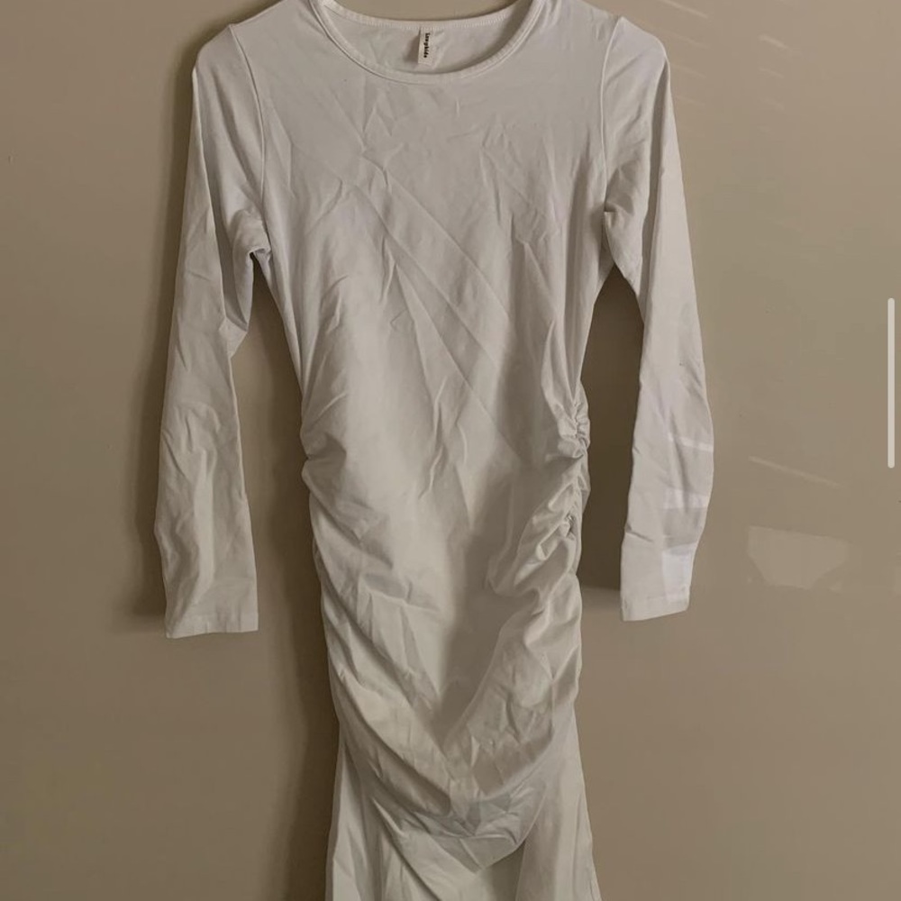 White Long Sleeve Dress